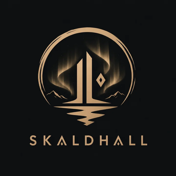 Skaldhall gold logo